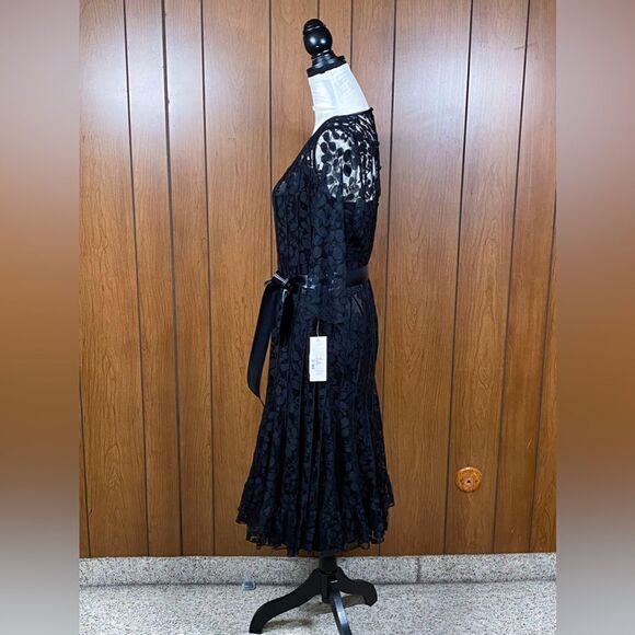 Teri Jon by Rickie Freeman Lace Pintuck Dress size 12 - Picture 7 of 11